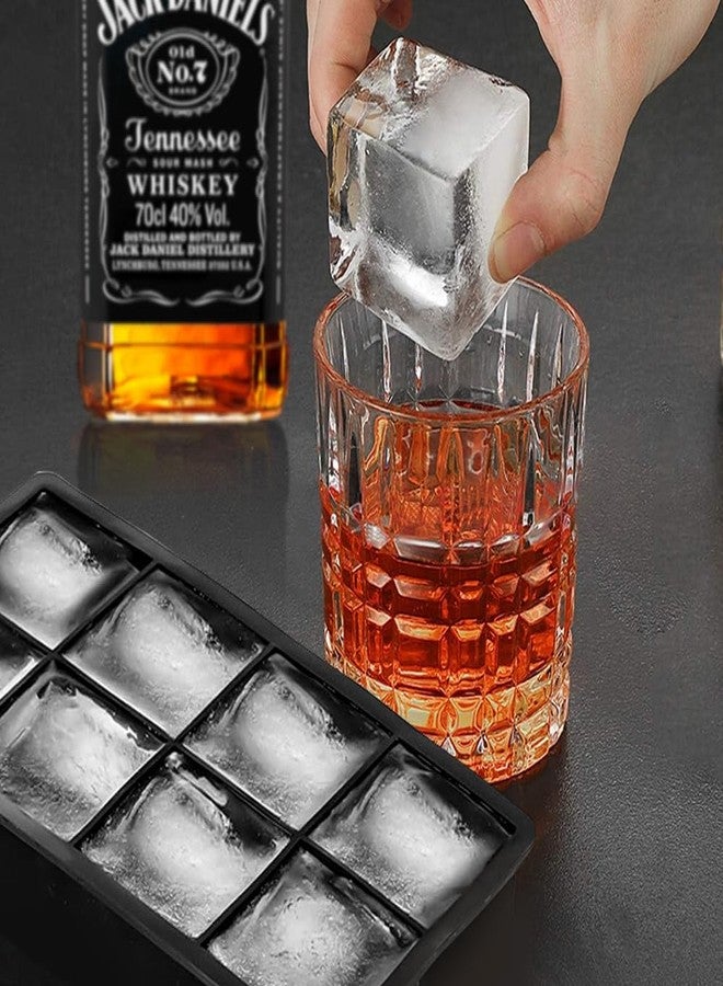 دوفاش مجموعة قوالب مكعبات الثلج المصنوعة من السيليكون، تتضمن قالب كرة ثلجية على شكل كرة وقالب مكعبات ثلج مربع كبير مع غطاء، سهلة الاستخدام، مثالية للويسكي والكوكتيلات، قابلة لإعادة الاستخدام وخالية من مادة BPA. - Image 4